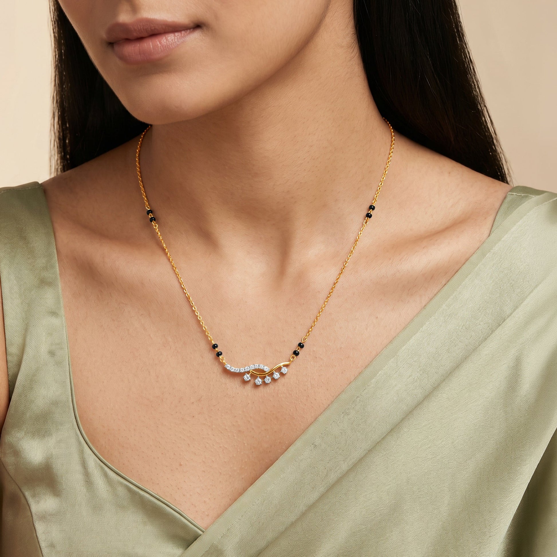 Gold Ever After Lab Grown Diamond Mangalsutra