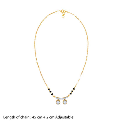 Gold Tavisha Lab Grown Diamond Mangalsutra