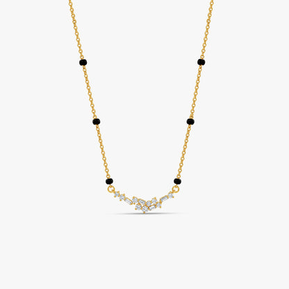 Gold Eclat Mosaic Lab Grown Diamond Mangalsutra