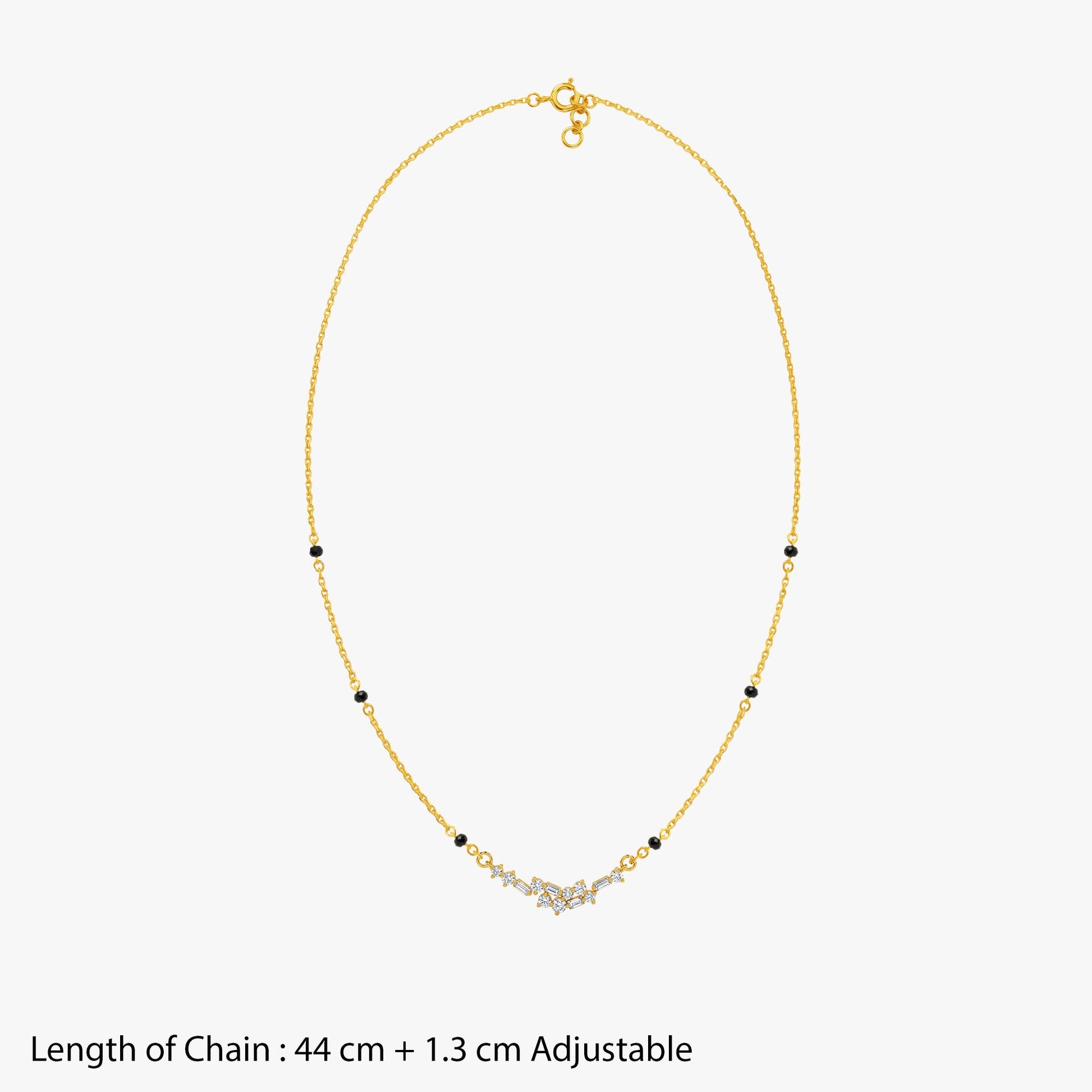 Gold Eclat Mosaic Lab Grown Diamond Mangalsutra