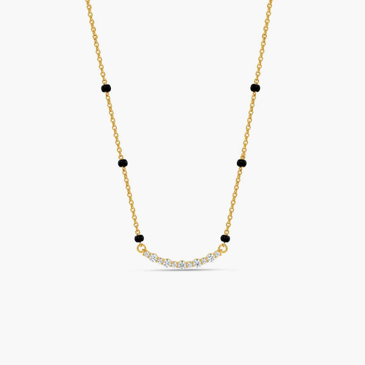 Gold Celeste Line Lab Grown Diamond Mangalsutra