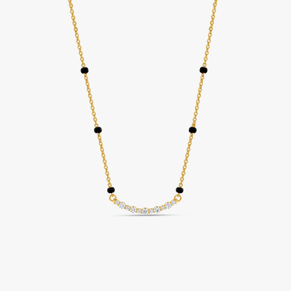 Gold Celeste Line Lab Grown Diamond Mangalsutra