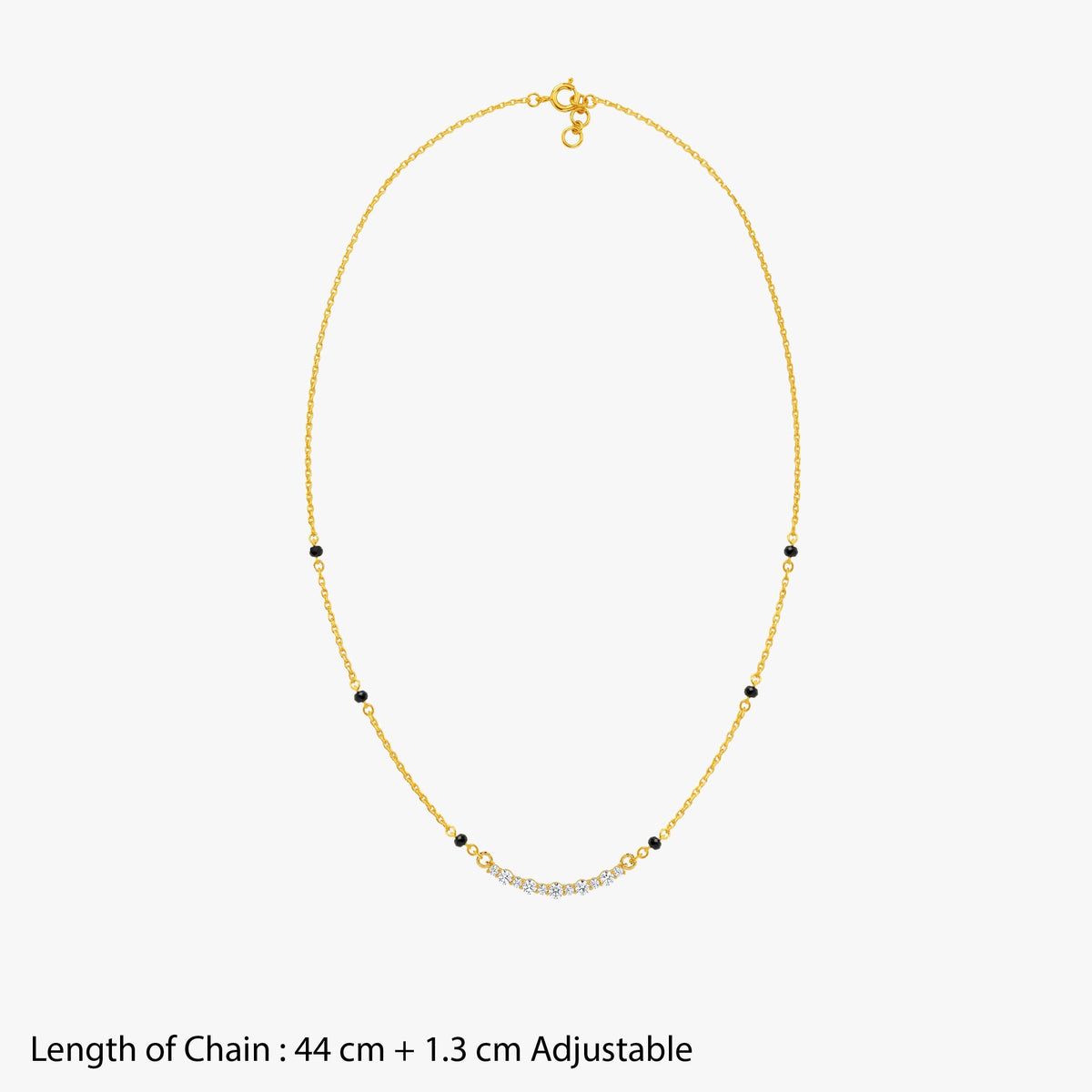 Gold Celeste Line Lab Grown Diamond Mangalsutra