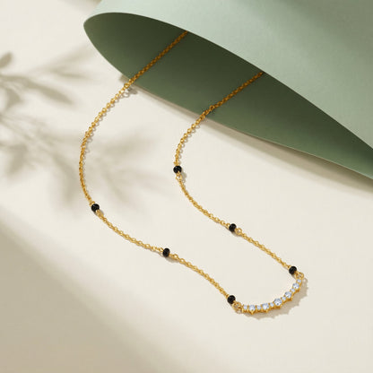 Gold Celeste Line Lab Grown Diamond Mangalsutra