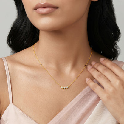 Gold Vihana Lab Grown Diamond Mangalsutra