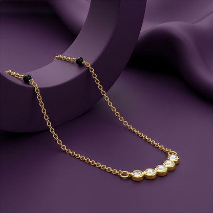 Gold Vihana Lab Grown Diamond Mangalsutra