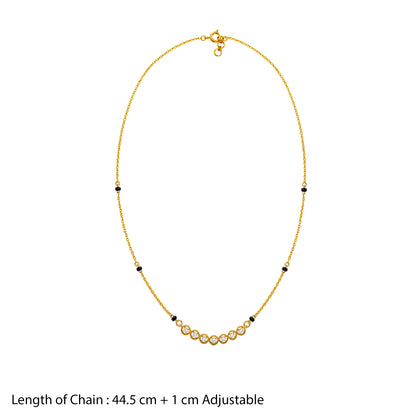 Gold Porvika Lab Grown Diamond Mangalsutra