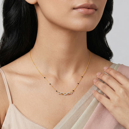 Gold Ananta Lab Grown Diamond Mangalsutra