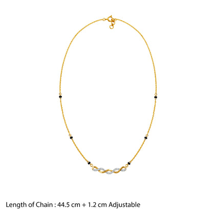 Gold Ananta Lab Grown Diamond Mangalsutra