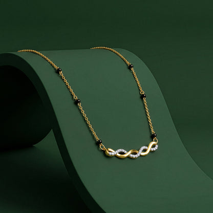 Gold Ananta Lab Grown Diamond Mangalsutra