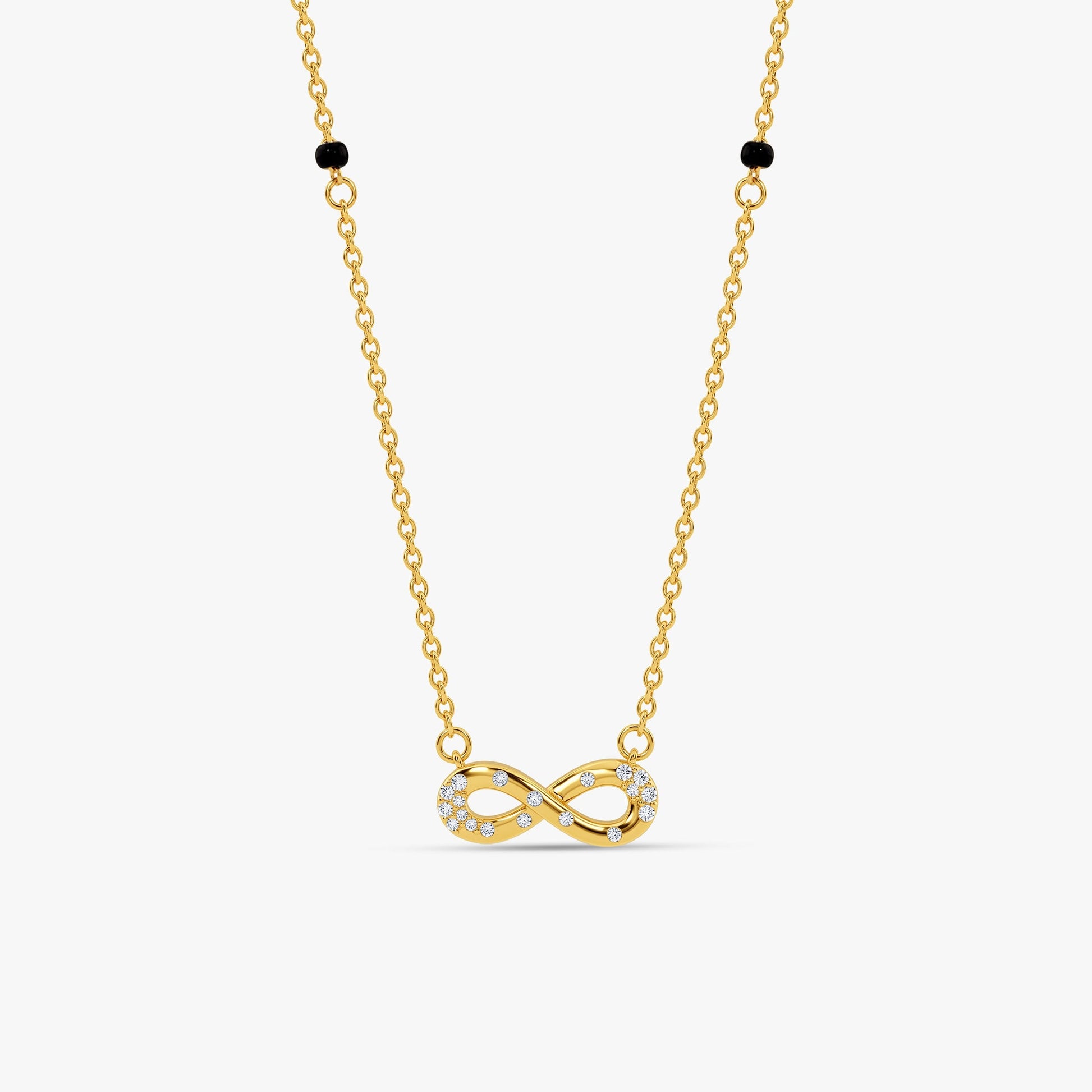 Gold Infini Lumiere Lab Grown Diamond Mangalsutra