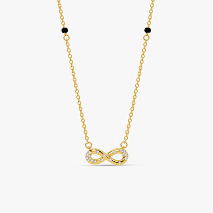 Gold Infini Lumiere Lab Grown Diamond Mangalsutra