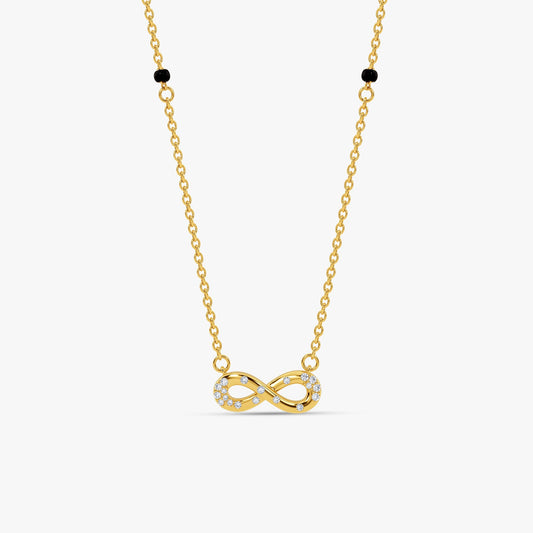 Gold Infini Lumiere Lab Grown Diamond Mangalsutra