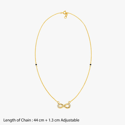 Gold Infini Lumiere Lab Grown Diamond Mangalsutra