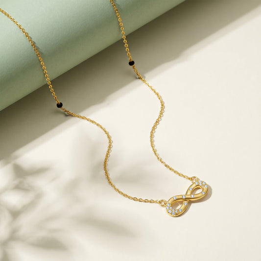 Gold Infini Lumiere Lab Grown Diamond Mangalsutra