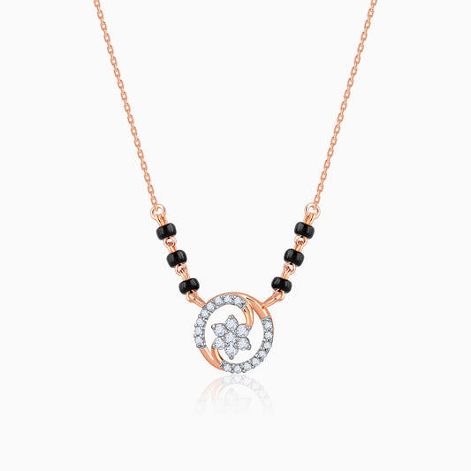 Rose Gold Bhavya Lab Grown Diamond Mangalsutra