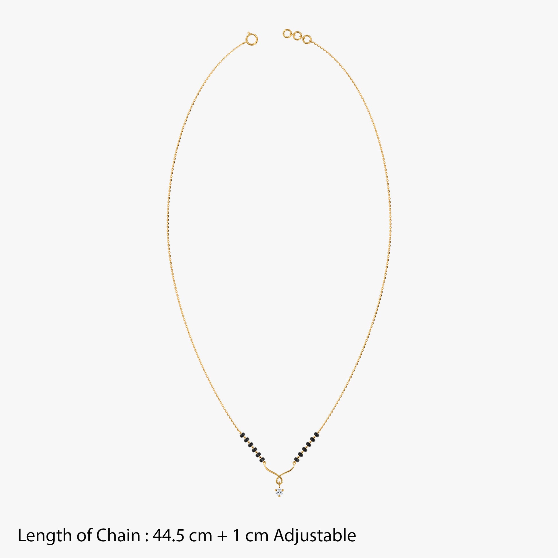 Gold Riddi Lab Grown Diamond Mangalsutra