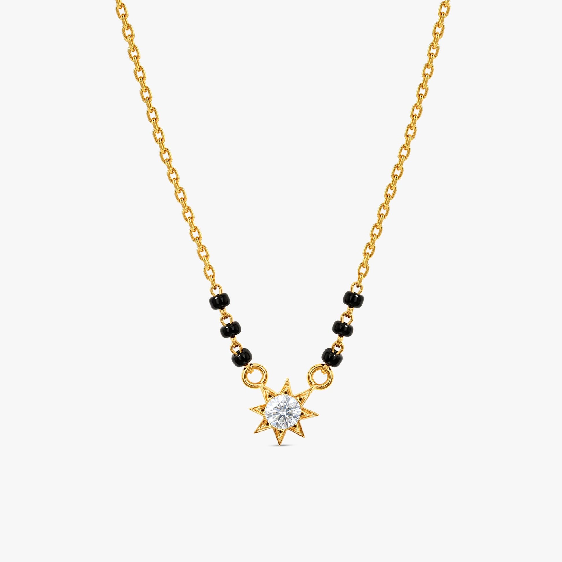 Gold Saubhagya Lab Grown Diamond Mangalsutra