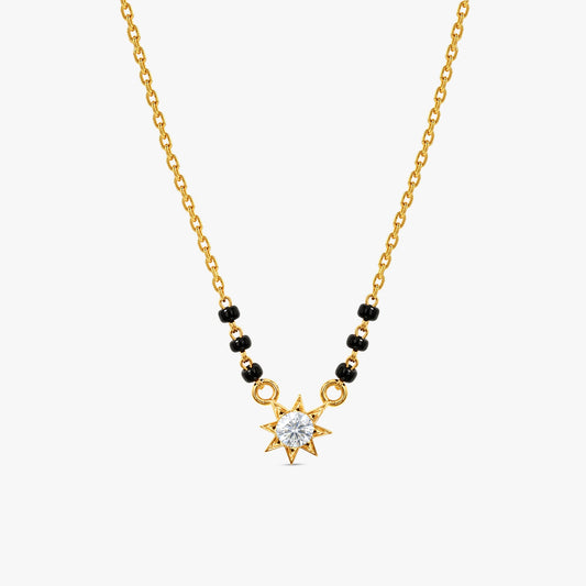Gold Saubhagya Lab Grown Diamond Mangalsutra