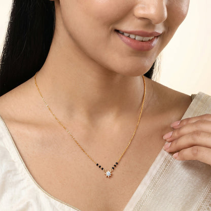 Gold Saubhagya Lab Grown Diamond Mangalsutra