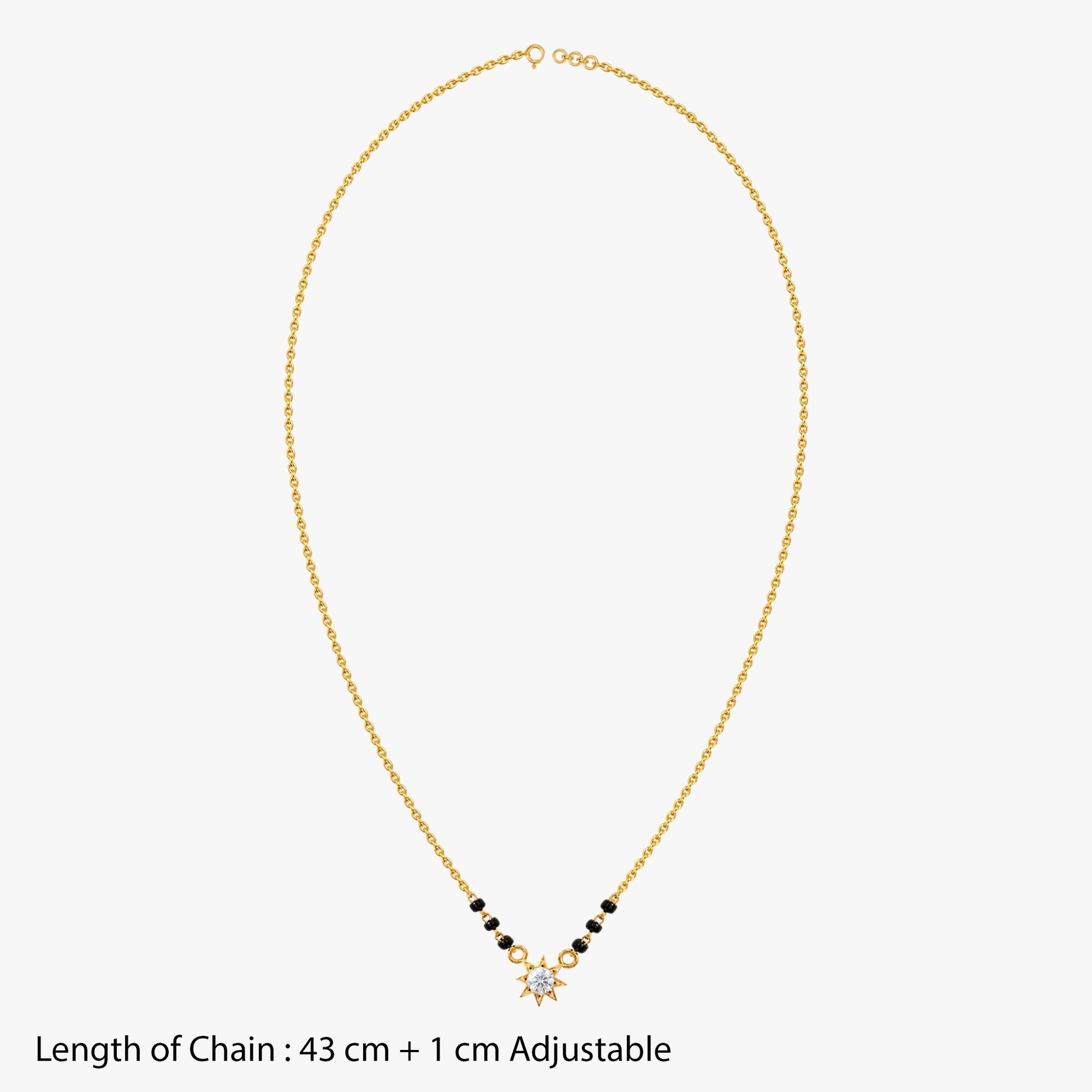 Gold Saubhagya Lab Grown Diamond Mangalsutra