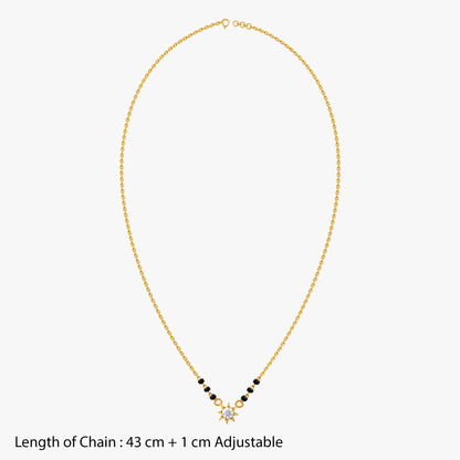 Gold Saubhagya Lab Grown Diamond Mangalsutra