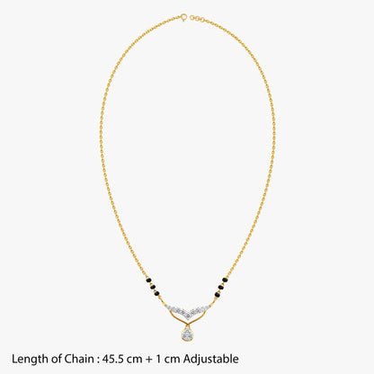 Gold Anant Prem Lab Grown Diamond Mangalsutra