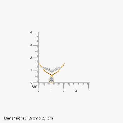 Gold Anant Prem Lab Grown Diamond Mangalsutra