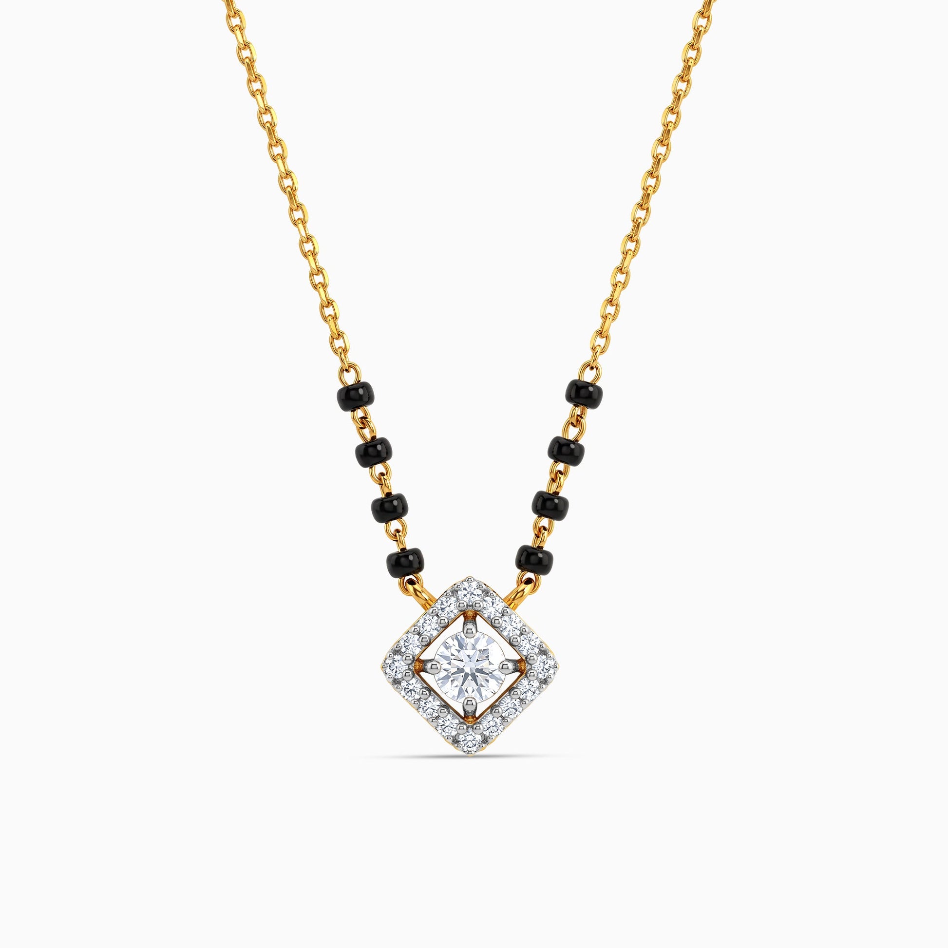 Gold Shalini Lab Grown Diamond Mangalsutra