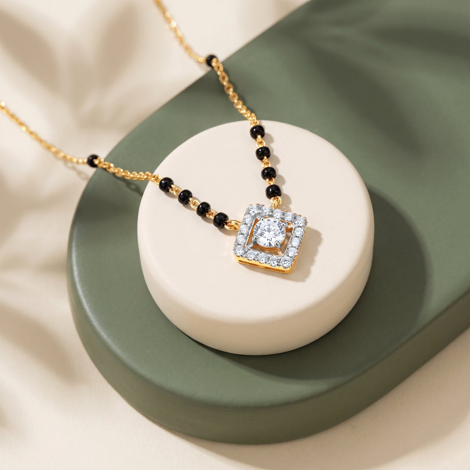 Gold Shalini Lab Grown Diamond Mangalsutra