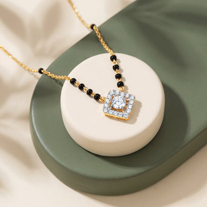 Gold Shalini Lab Grown Diamond Mangalsutra