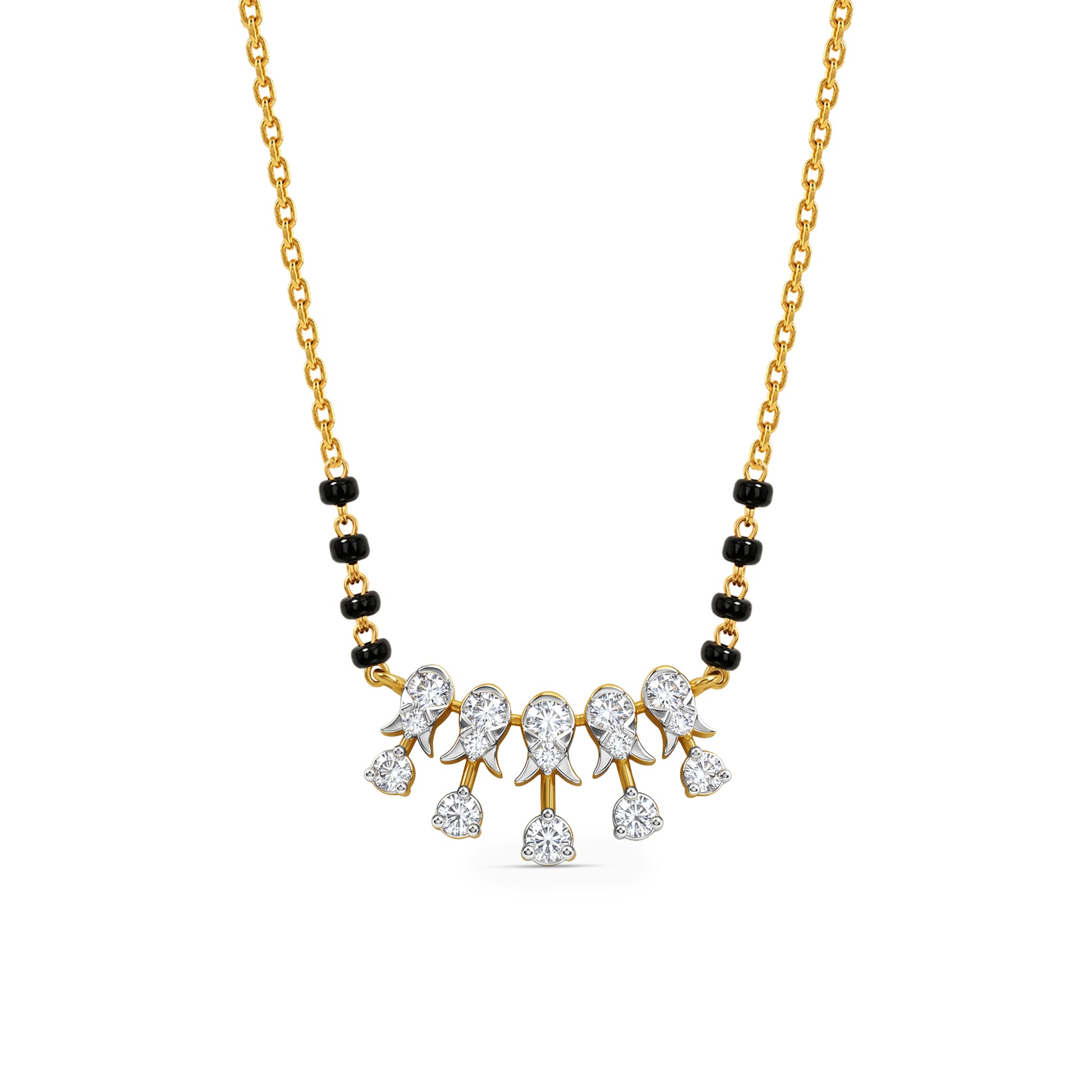 Gold Nitya Bandhan Lab Grown Diamond Mangalsutra