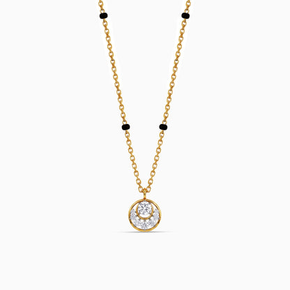 Gold Madhuri Lab Grown Diamond Mangalsutra