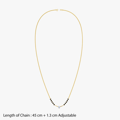 Gold Archana Lab Grown Diamond Mangalsutra