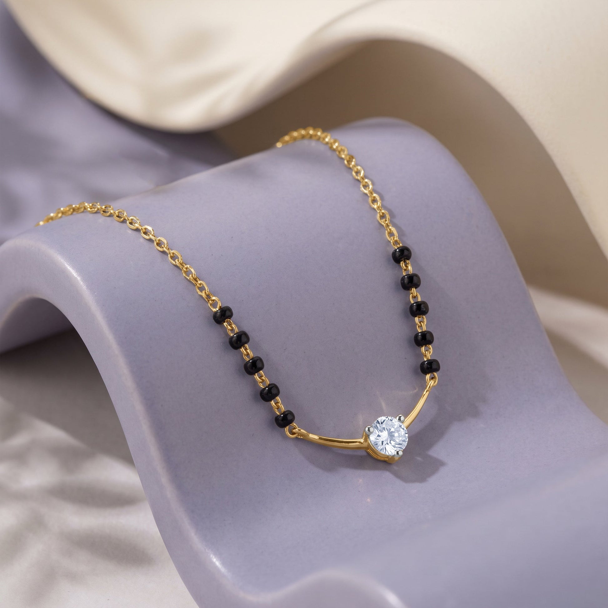 Gold Archana Lab Grown Diamond Mangalsutra