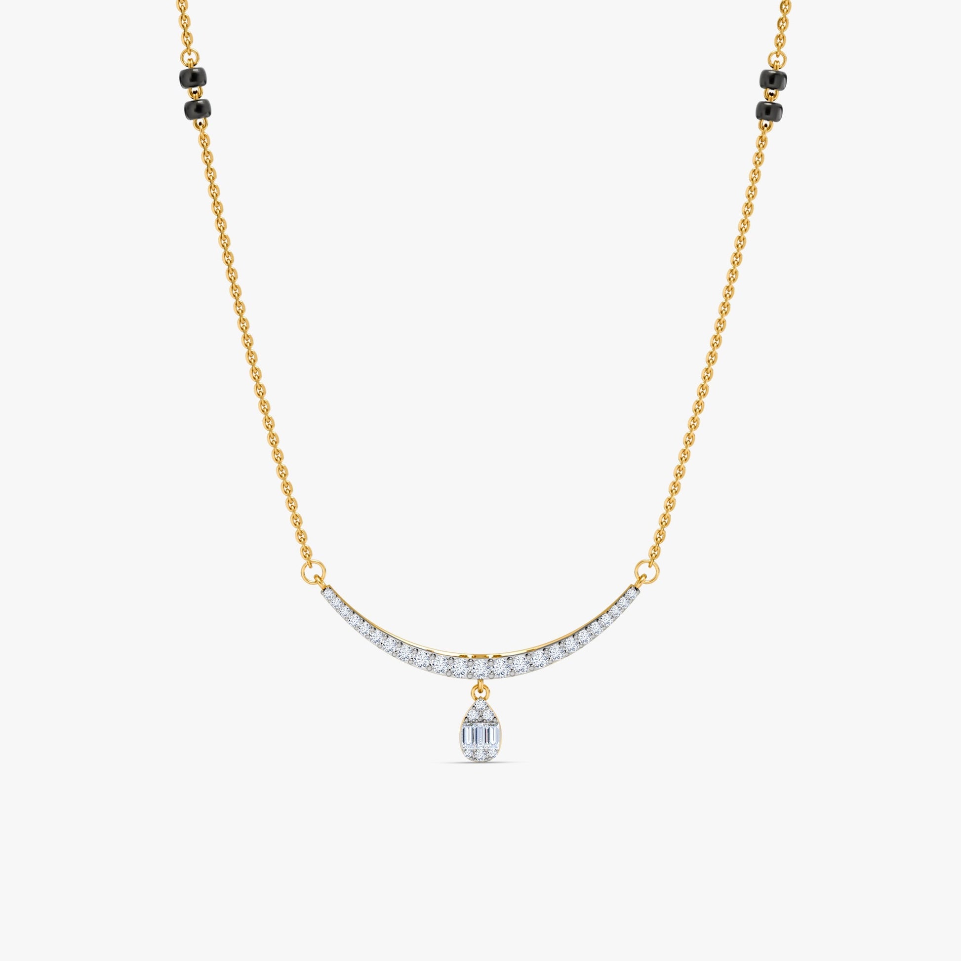 Gold Annapurna Lab Grown Diamond Mangalsutra