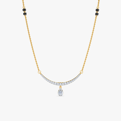 Gold Annapurna Lab Grown Diamond Mangalsutra