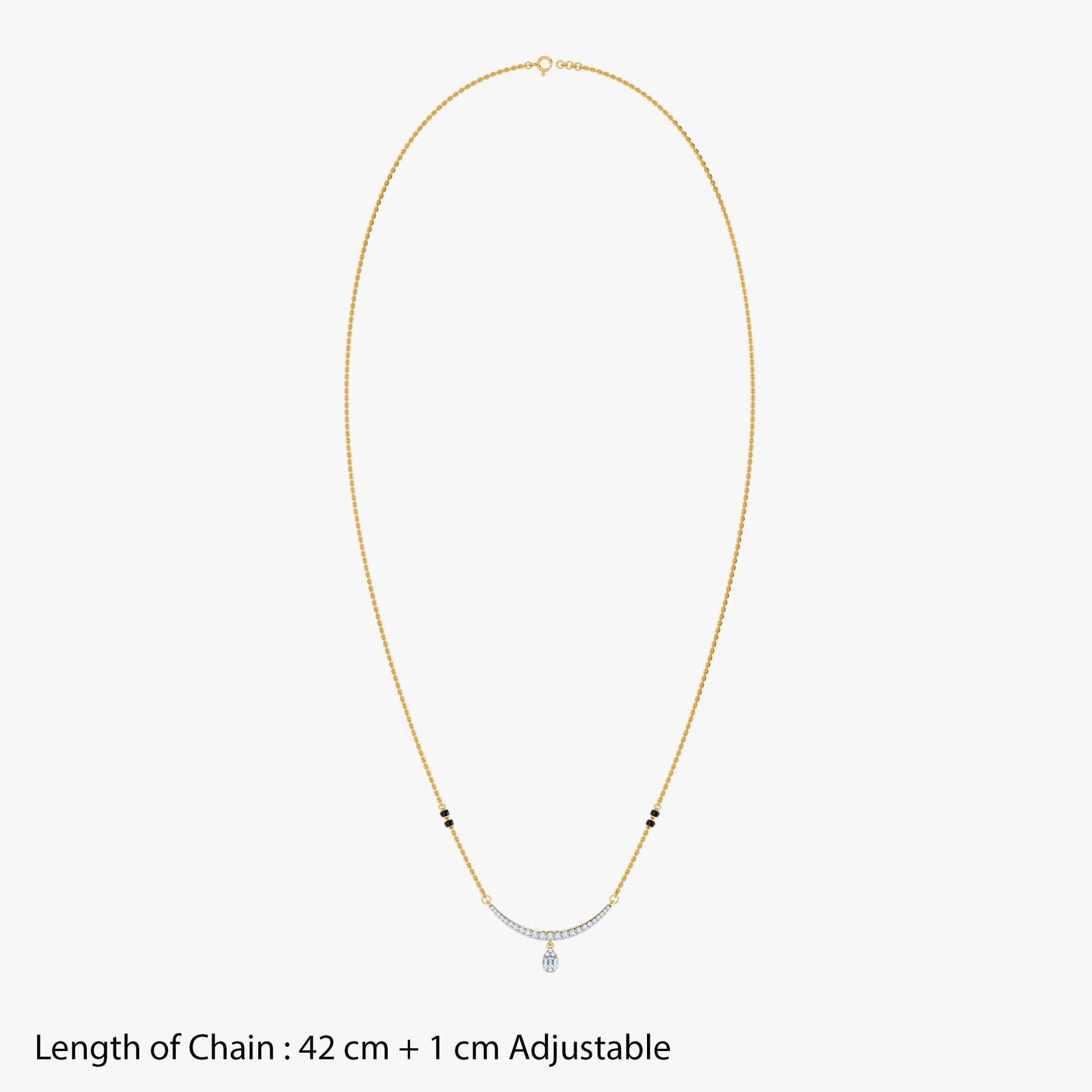 Gold Annapurna Lab Grown Diamond Mangalsutra