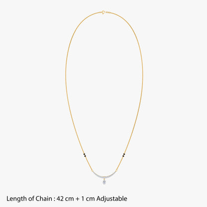 Gold Annapurna Lab Grown Diamond Mangalsutra