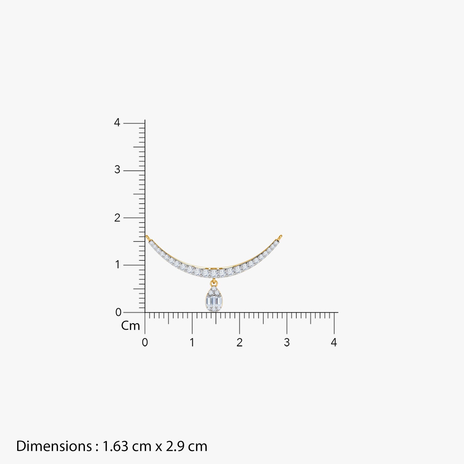 Gold Annapurna Lab Grown Diamond Mangalsutra