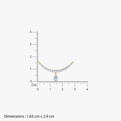 Gold Annapurna Lab Grown Diamond Mangalsutra
