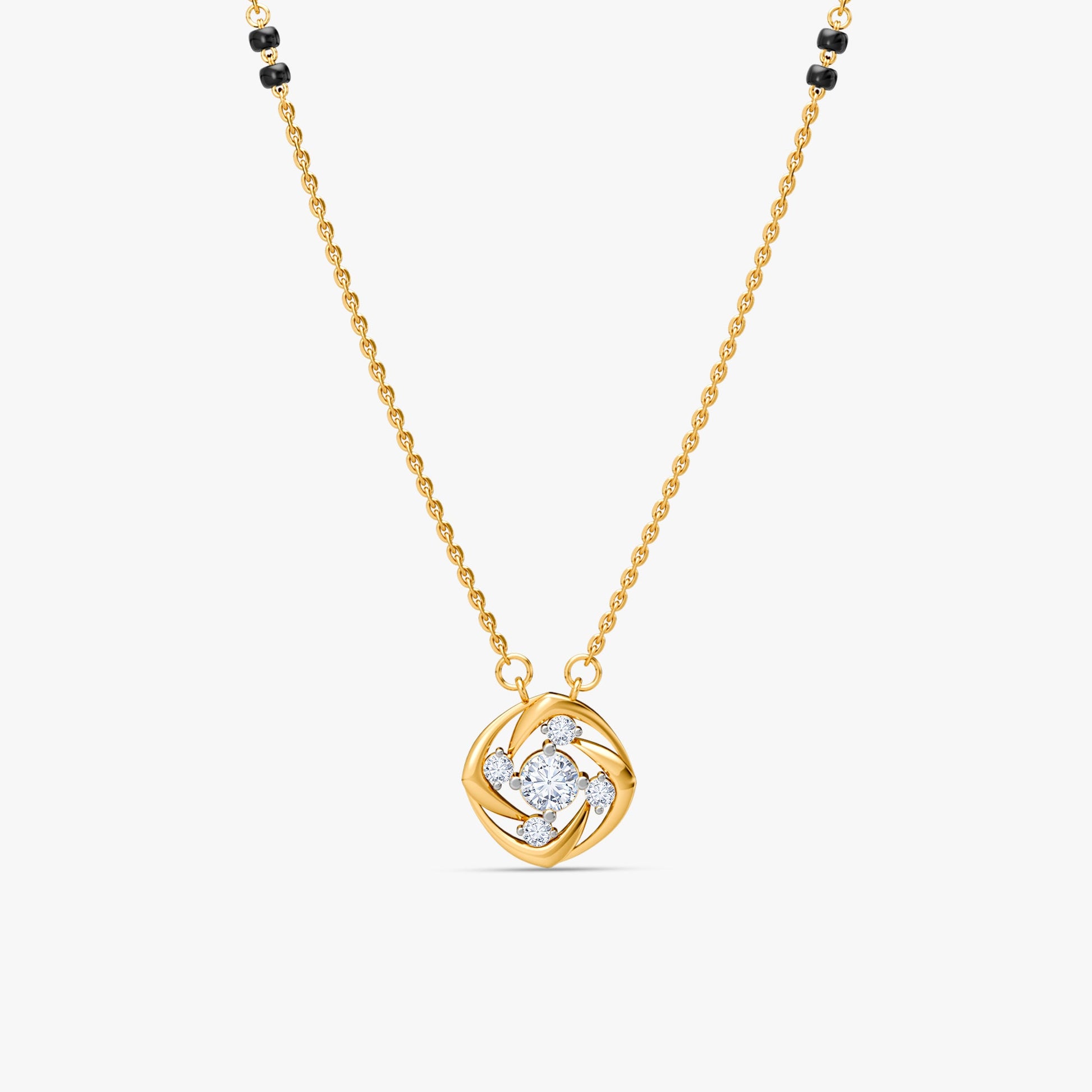 Gold Vimala Lab Grown Diamond Mangalsutra