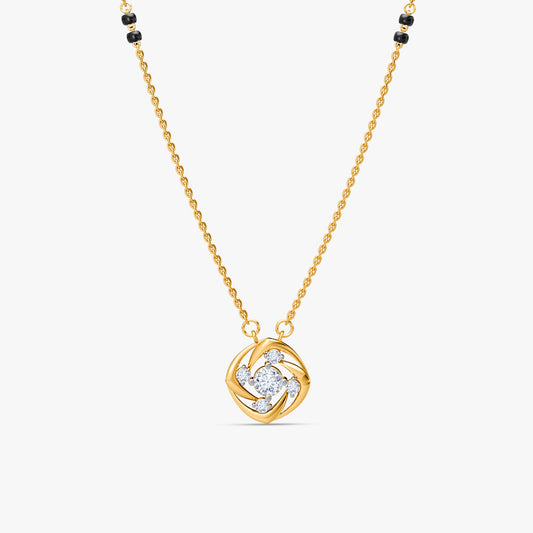 Gold Vimala Lab Grown Diamond Mangalsutra