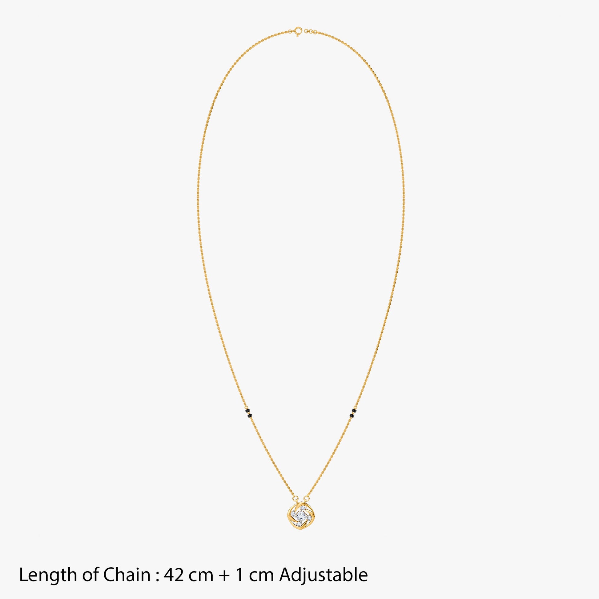 Gold Vimala Lab Grown Diamond Mangalsutra