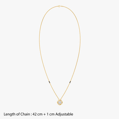 Gold Vimala Lab Grown Diamond Mangalsutra