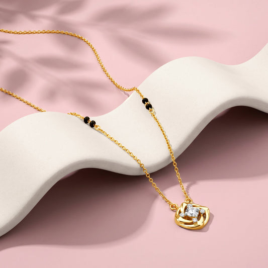 Gold Vimala Lab Grown Diamond Mangalsutra