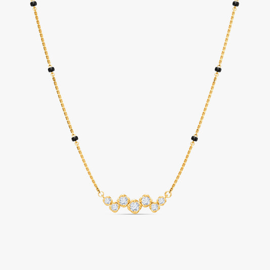 Gold Ahanu Lab Grown Diamond Mangalsutra