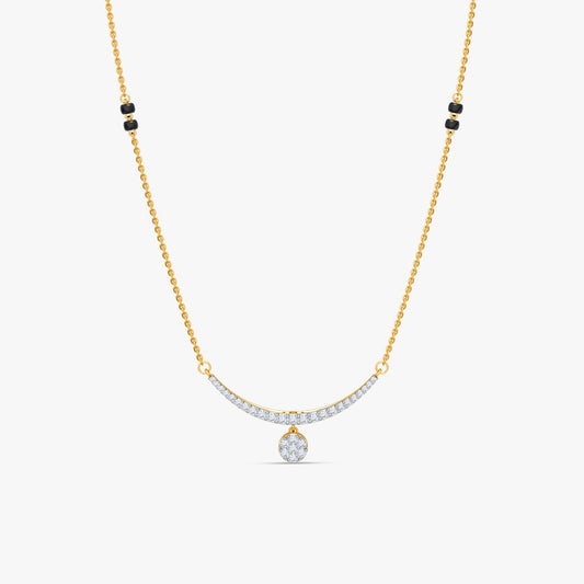 Gold Iravati Lab Grown Diamond Mangalsutra