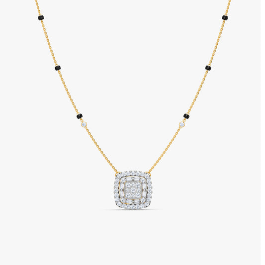 Gold Vriksha Lab Grown Diamond Mangalsutra