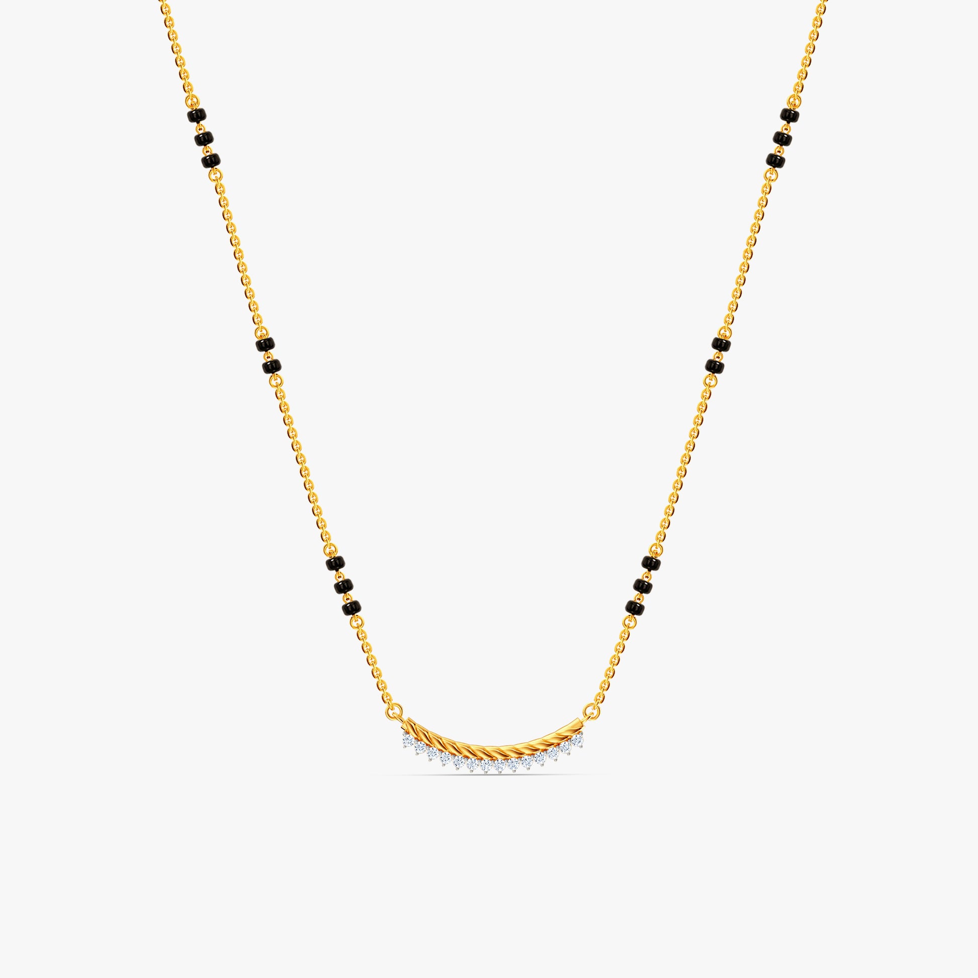 Gold Skanda Lab Grown Diamond Mangalsutra